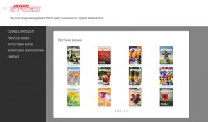 website for local community magazine