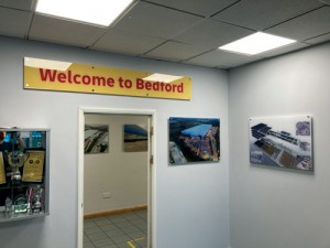 DHL Supply Chain acrylic display frames