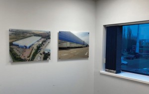 DHL Supply Chain acrylic display frames
