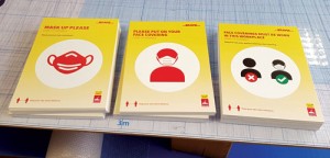 DHL Supply Chain Covid boards