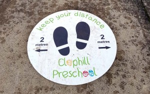 floor graphics outdoors paving