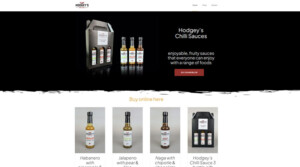 Hodgey's Chilli Sauces ecommerce website - Web designers Bedford