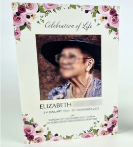 Funeral order of service printing in bedford