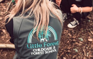Little forest childcare logo design, branded workwear