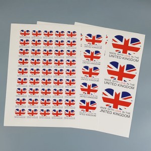 Made with love in the UK labels printing
