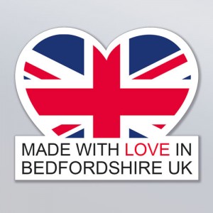 personalised made with love in the uk printed labels