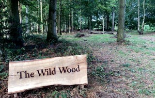 Markshall Estate swooden etched sign