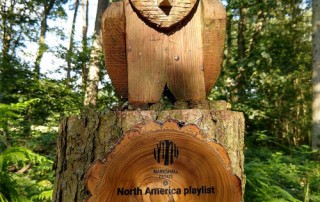 Markshall Estate swooden etched sound cloud