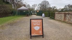 Markshall Estate covid signage