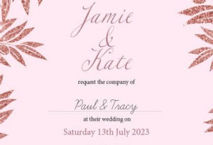 personalised wedding invitations