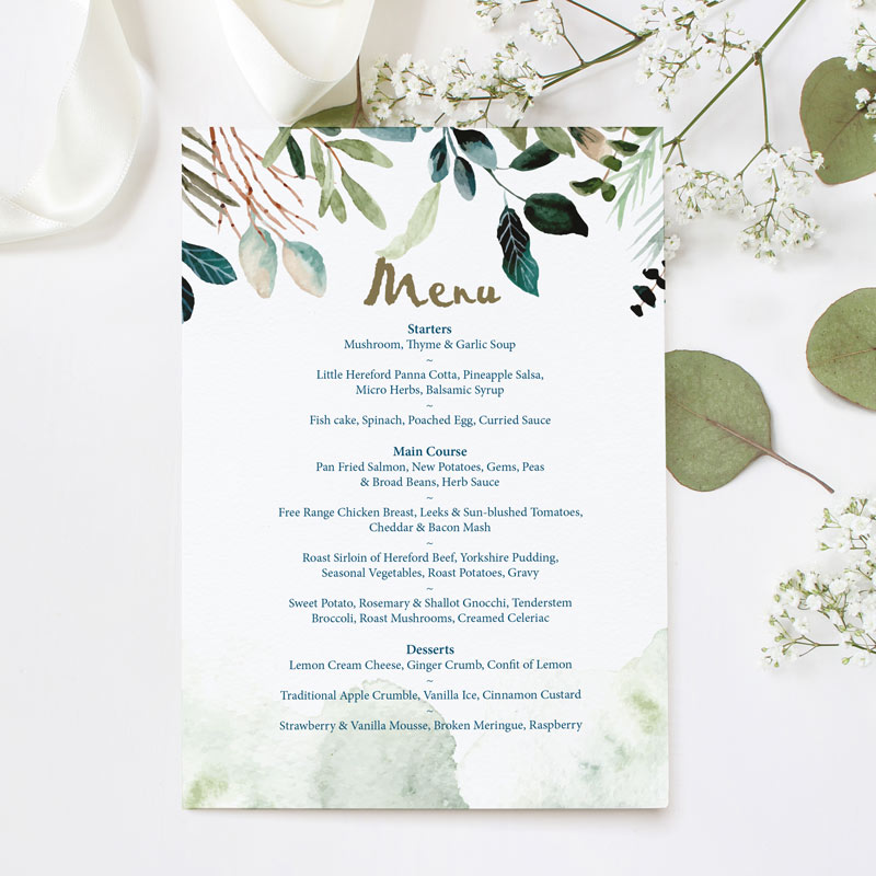 Wedding-menu-printing-sq wedding menu printing bedford