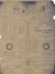antique aircraft engineering plan scanning milton keynes
