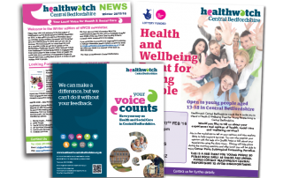 Healthwatch design and print